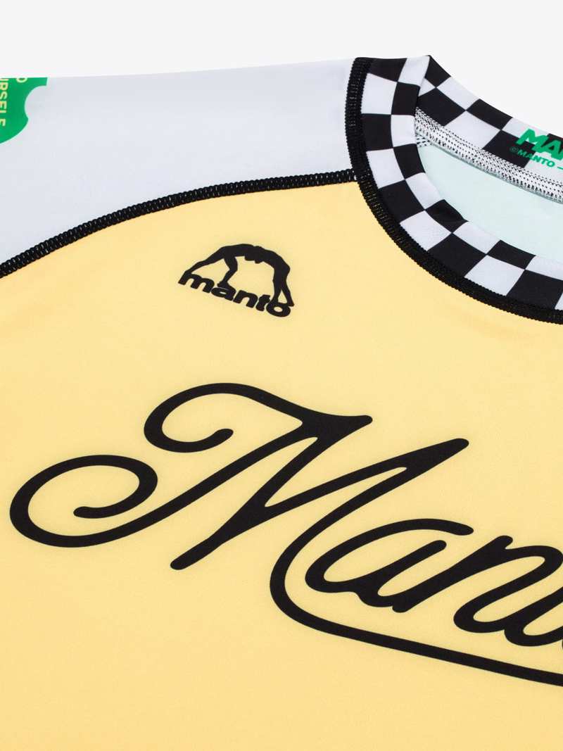 MANTO rashguard CROSS - yellow